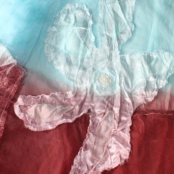 etc. Vintage 90's Deadstock Fairy Magical Asymmetrical Ombre Skirt Small - Picture 11 of 13